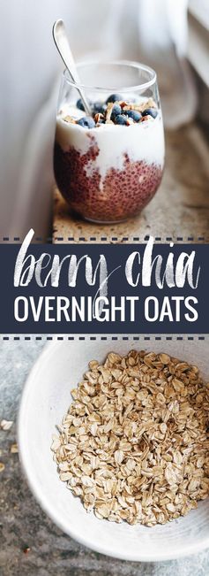 Berry Chia Overnight Oats