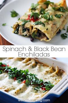 Black Bean and Spinach Enchiladas