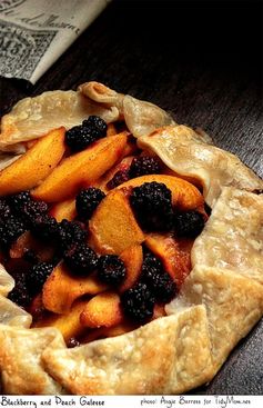 Blackberry and Peach Galette