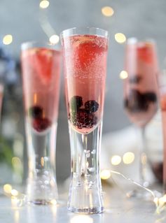 Blackberry Champagne Punch