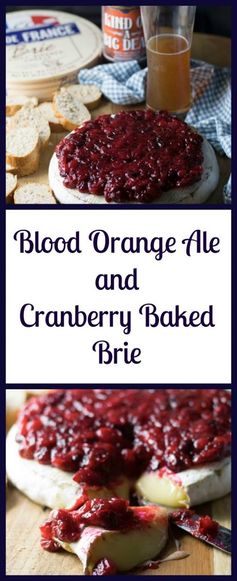 Blood Orange Ale and Cranberry Baked Brie