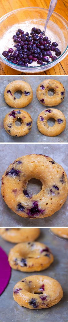 Blueberry Baked Donuts – Refined Sugar Free