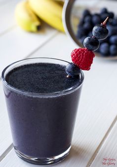 Blueberry Banana Powerball Smoothie + A Ninja Kitchen 1 Year Blogiversary Giveaway