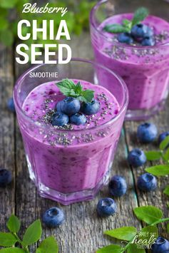 Blueberry Chia Seed Smoothie