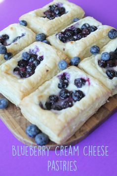 Blueberry Cream Cheese Pastry (Vegan