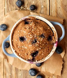 Blueberry Muffin in a Mug (vegan + GF