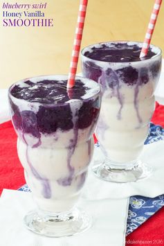 Blueberry Swirl Honey Vanilla Smoothie