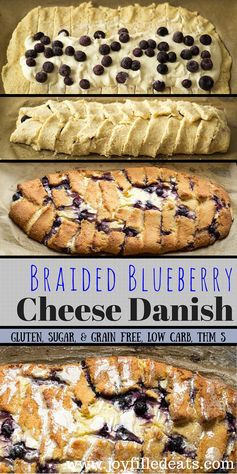 Braided Blueberry Cheese Danish