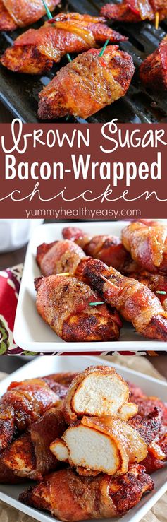 Brown Sugar Bacon Wrapped Chicken