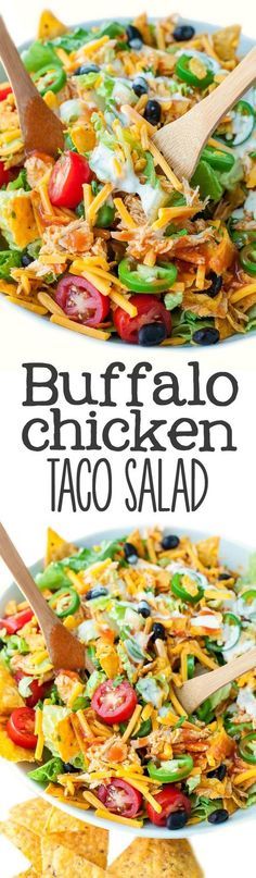 Buffalo Chicken Taco Salad