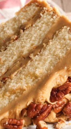 Buttered Pecan Caramel Cake