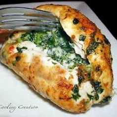 Cajun Chicken Stuffed With Pepper Jack Cheese & Spinach