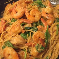 Cajun Shrimp Fettuccine Alfredo - 21 Day Fix Style