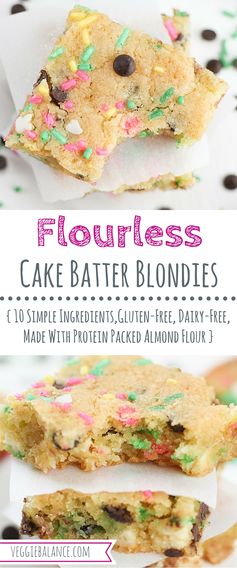 Cake Batter Blondies (Gluten-Free & Dairy-Free