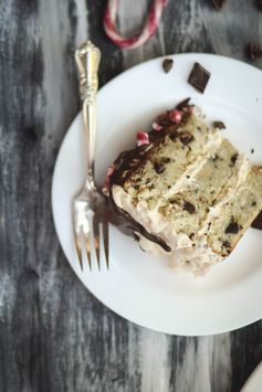 Candy Cane Peppermint Chocolate Chip Cake