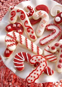 Candy Cane Sugar Cookies