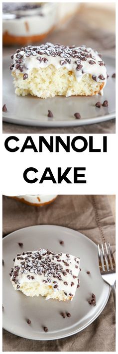 Cannoli Cake with Cannoli Cream Frosting