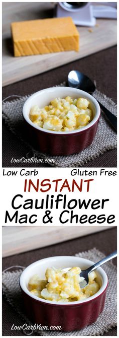 Cauliflower Mac and Cheese in 4 Minutes