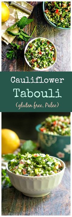 Cauliflower Tabouli (gluten free, Paleo