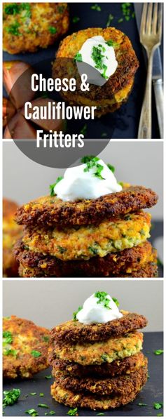 Cheese & Cauliflower Fritters