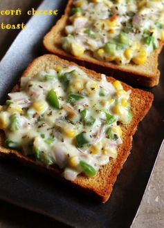 cheese toast recipe with corn | Corn cheese toast