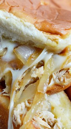 Cheesy French Onion Chicken Sandwiches