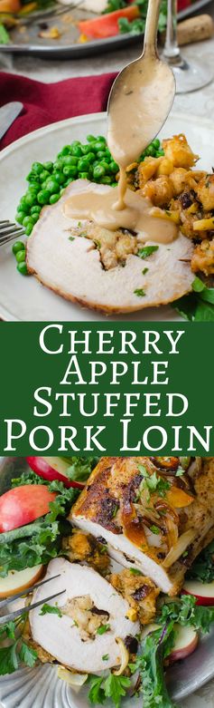 Cherry Apple Stuffed Pork Loin