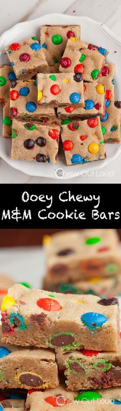 Chewy M&M Cookie Bars (+ $50 Target Giveaway