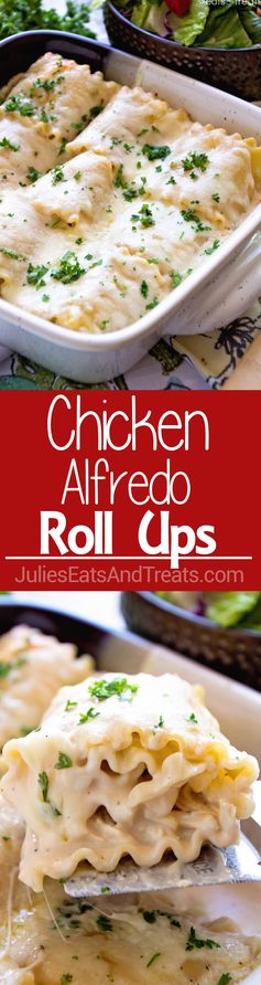 Chicken Alfredo Rollups