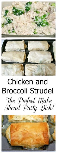 Chicken and Broccoli Strudel