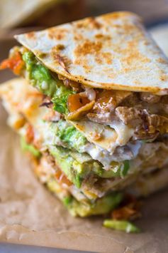 Chicken Avocado Quesadillas