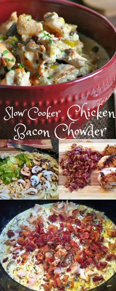 Chicken Bacon Crock Pot Chowder