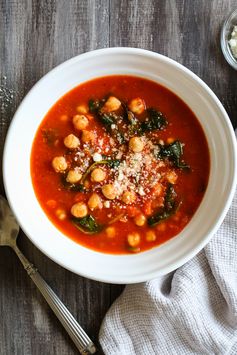 Chickpea Tomato Soup with Rosemary (Instant Pot, Slow Cooker and Stove Top