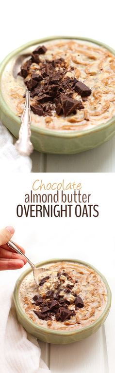 Chocolate Almond Butter Overnight Oatmeal