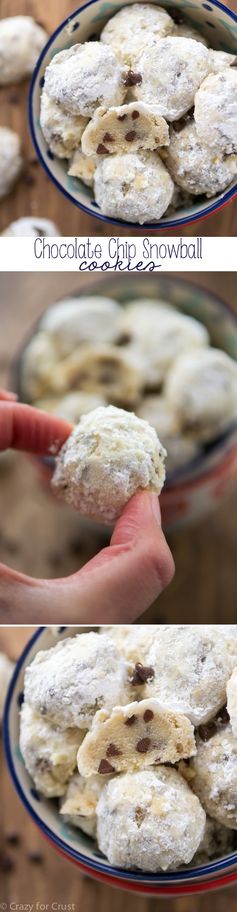 Chocolate Chip Snowball Cookies