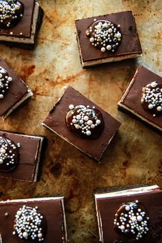 Chocolate Peppermint Patty Sugar Cookie Bars- Vegan and Gluten Free