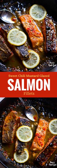 Chrissy Teigen’s Sweet Chili and Mustard Glazed Salmon Fillets