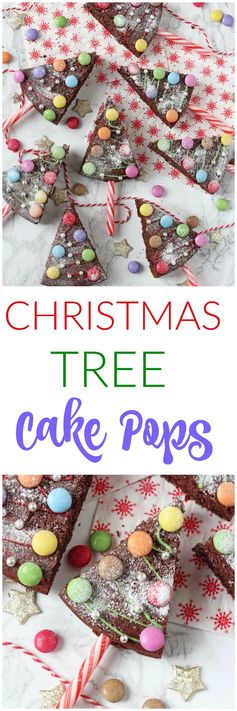 Christmas Tree Chocolate Cake Pops