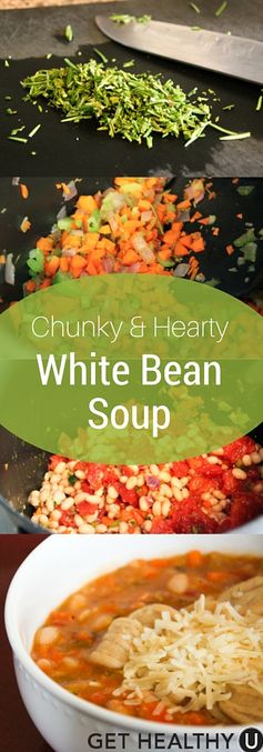 Chunky and Hearty White Bean Soup