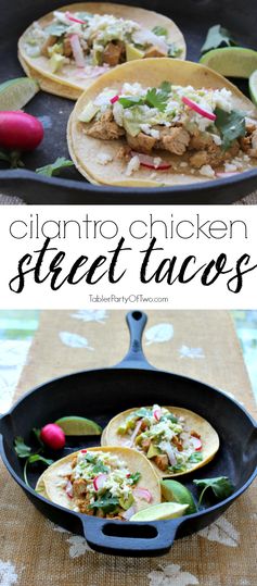 Cilantro Chicken Street Tacos