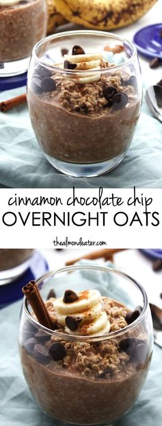Cinnamon Chocolate Chip Overnight Oats