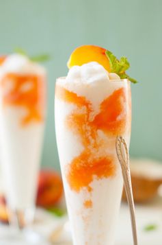 Coconut Peach Lemonade Slushies