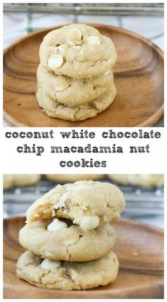 Coconut White Chocolate Macadamia Nut Cookies