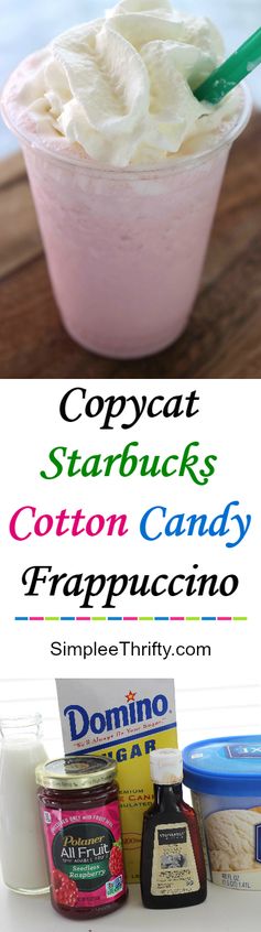 Copycat Starbucks Cotton Candy Frappuccino