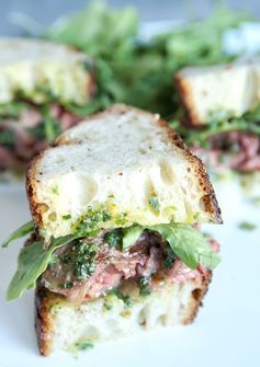 Cowboy Butter Skirt Steak Sandwiches