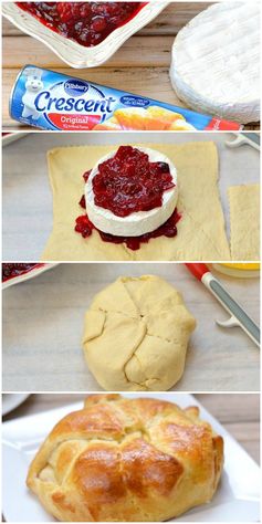 Cranberry and Brie Baked Cheese Appetizer