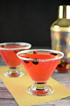 Cranberry Mint Fizz - A Christmas Cocktail