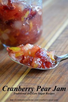 Cranberry Pear Jam - Traditional