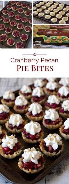 Cranberry Pecan Pie Bites