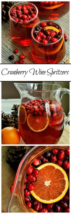 Cranberry Wine Spritzers